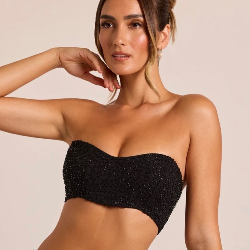 Oh Polly Loire embellished corset top